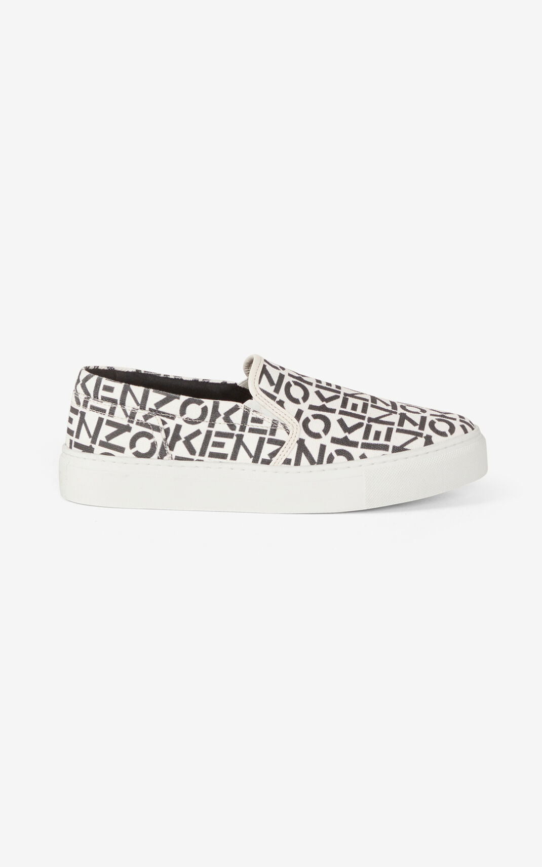 Tenis Kenzo K Skate Monogram laceless Mujer Gris - SKU.1535947